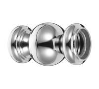 NUSITOU Stair Railing Connector Handrail Finial Newel Post Ball Stainless Steel Silver Connected Spheres for Staircase Handrail Fence Post Cover