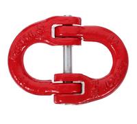 NUSITOU Steel Alloy Chain Connector Link 3.2t Load Capacity Safety Chain Attachment Double Ring Coupling Link for Lifting and Trailer Hitch Use