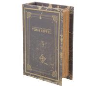 NUSITOU Storage Box Pu Leather and Density Board Material Book-shaped Vintage Decorative Home Decor and Storage Solution for Side Table Decoration Or Photo Props