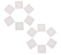 NUSITOU Stretched Canvas Frames 12Pcs Mini Cotton Canvas Boards 5X5Cm for Oil and Acrylic Painting Suitable for Artists and Craft Projects
