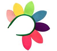 NUSITOU Sunflower Headband Party Headwear Multi Vibrant Color Cloth Sunflower Petal Comfortable Lasting Wear Fashionable Beautiful Design Festivals Party Outfit