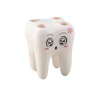 NUSITOU Toothbrush Holder for Bathroom and Home Organizer Shelf That Can Hold Eyebrow Pencil and Small Items Beige Functional Practical Storage Solution for Bathroom Shelves