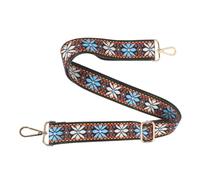 NUSITOU Vintage Patterned Adjustable Banjo Strap with Sturdy Metal Buckle and Polyester Material for Mandolin Players for Live Shows and Rehearsals