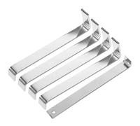 NUSITOU Vinyl Siding Hooks Hanging Stainless Steel Siding Hooks with Slightly Curved Structure Heavy Duty Adding Decorations Outdoor Suitable for Mailbox