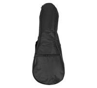 NUSITOU Waterproof Black Ukulele Carrying Bag with Storage Pouch, Made of Sturdy Oxford Cloth and Cotton, Simple Design for Portable 21-inch Ukulele Protection and Easy Transport