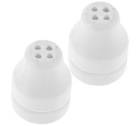 NUSITOU Window Blind Cord Knobs for Curtains and Horizontal Blinds 2pcs White 4 Holes Easy Installation and Noise Reduction, for Office and Bedroom Use
