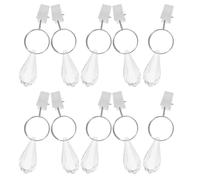 NUSITOU Window Curtain Weights Drapery Weights Water Drop Shaped 10pcs Metal Clips Decorative Reusable for and, Practical Home Accessories Shower Curtains Tablecloths