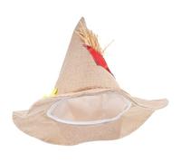 NUSITOU Witch Hat Headwear Accessory Linen with Sunflower Decoration Elegant Supple Costume Hat Chic for Halloween and Cosplay Parties for Festival and Birthday Events