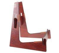 NUSITOU Wooden A-frame Guitar Stand with Neck Holder, L-shaped Solid Wood Single Guitar Stand for Violin and Ukulele, Stylish Room Decor with Exceptional Stability and Sl esign