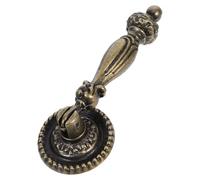 NUSITOU Zinc Alloy Retro Pull Handle Large Single Hole Cabinet Door Handle for Kitchen Cupboard Wardrobe Secure Grip in Patina Bronze Antique Style