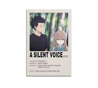 NUSLNG A Silent Voice Poster Decorative Canvas Poster Wall Art Decor Living Modern Family Bedroom Decoration Posters 08x12inch(20x30cm) Unframe-style