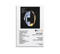 NUSLNG Daft Punk Album Random Access Memories Poster Decorative Canvas Poster Wall Art Decor Living Modern Family Bedroom Decoration Posters 24x36inch(60x90cm) Unframe-style