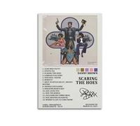 NUSLNG Danny Brown Album Scaring The Hoes Tracklist Poster Decorative Canvas Poster Wall Art Decor Living Modern Family Bedroom Decoration Posters 16x24inch(40x60cm) Unframe-style