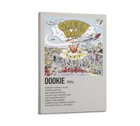 NUSLNG Dookie by Green Day Minimalist Album Poster Decorative Canvas Poster Wall Art Decor Living Modern Family Bedroom Decoration Posters 08x12inch(20x30cm) Frame-style