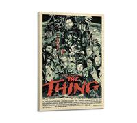 NUSLNG Movie The Thing Poster Decorative Canvas Poster Wall Art Decor Living Modern Family Bedroom Decoration Posters 08x12inch(20x30cm) Frame-style