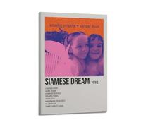 NUSLNG The Smashing Pumpkins Album Siamese Dream Poster Decorative Canvas Poster Wall Art Decor Living Modern Family Bedroom Decoration Posters 08x12inch(20x30cm) Frame-style