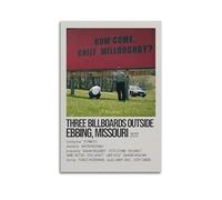 NUSLNG Three Billboards Outside Ebbing, Missouri Movie Poster Decorative Canvas Poster Wall Art Decor Living Modern Family Bedroom Decoration Posters 16x24inch(40x60cm) Unframe-style
