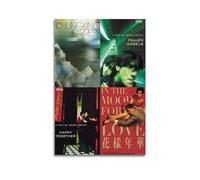 NUSLNG Wong Kar Wai Four Classic Movie Poster Decorative Canvas Poster Wall Art Decor Living Modern Family Bedroom Decoration Posters 12x18inch(30x45cm) Unframe-style