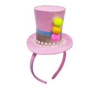 Nussknacker Soldier Hairband Hair Styling Accessory Glittered Small Top Hat With Sequins Design For Christmas Dressingup Top Hat Hairband For Birthday Party