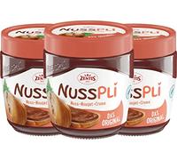 Nusspli Nut Nougat Cream - The Original 3x400g (42.33 Oz) / Zentis, Germany
