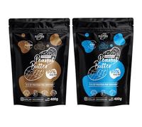 Nustino Peanut Butter Powder Classic & Pure 2x400g - High Protein (50%), 90% Less Fat, Vegan & Gluten Free