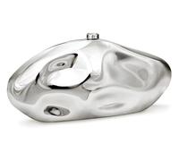 NUSTTAL Acrylic Clutch Purse for Women Irregular Shell Evening Handbag for wedding party (Shiny Silver)