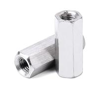 Nut and bolt 304 tainle teel rod coupling M3-M10 tainle teel Hexagon Column Joint Coupling Connect tandoff Long Rod Hex(M5x8x30)