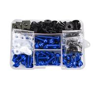 Nut And Bolt Ret Compatible With For YZF-R1 R15 R25 R3 R6 R7 R125 R15 R25 For MT03 MT07 MT10 Motorcycle Body Work For Bolt Kit(Blue)