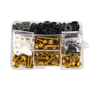 Nut And Bolt Ret Compatible With For YZF-R1 R15 R25 R3 R6 R7 R125 R15 R25 For MT03 MT07 MT10 Motorcycle Body Work For Bolt Kit(Yellow)