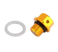 Nut And Bolt Ret Compatible With Suzuki For DR-Z70 2008-2014 For DR-Z250 2001-2007 For DR-Z400SM 2005-2009 2013-2015 Motorcycle Magnetic Oil Drain Plug For Bolt(Yellow)