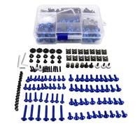 Nut And Bolt Ret Compatible With Suzuki For SV1000S SV650 SV650S SV650X TL1000 TL1000R TL1000S VS1400 Motorcycle Washers Nuts Screws Assortment(Blue)