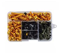 Nut And Bolt Ret Compatible With Suzuki For TL1000R For TL1000S For SV1000S For SV1000SZ For Gsxr1100 195pcs Motorcycle Machine Screw Assortment Kit(Yellow)