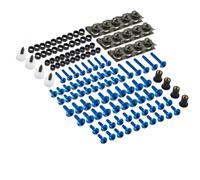 Nut And Bolt Ret For CBR600RR CBR1000RR CBR929RR CBR650R 177PCS Motorcycle Washers Nuts Screws Assortment Motorbike Mounting Kits(Blue)