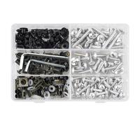 Nut And Bolt Ret For CBR600RR For CBR1000RR For CBR600 For F2 For F3 For F4 253PCS Motorcycle Machine Screw Assortment Kit Motorbike Mounting Kits(Silver)