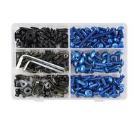 Nut and Bolt set Compatible With For CBR125R For 250R 300R For 500R For CBR1000F 600F 600 F2 F3 F4 For F4i 253pcs Motorcycle Aluminum Fairing Bolt Kit