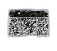Nut and Bolt set Compatible With Suzuki For GS1000S 1979-1980/1982 For GSX1250FA ABS 2011-2012 ForGSXR1000 2001-2009 177 Pcs Fairing Screws Bolt Kit Spare Parts