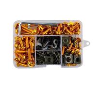 Nut and Bolt set For M5 M6 Motorcycle 177pcs Universal Aluminum Complete Fairing Bolts Kit Fastener Clips Screw Nut Set Washer Nut Screw Combination