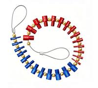 Nut and Bolt Thread Checker, 26PCS Male/Female Thread Gauges | 14 Imperial & 12 Metric Size Identifier Tool for Nuts and Bolts,Quick Thread Size Verifier with Detachable Steel Cable Design