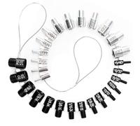 Nut and Bolt Thread Checker, Thread Checker Standard and Metric, Bolt Size and Thread Gauge, 26 Male/Female Identifier Gauges (14 Inch & 12 Metric)