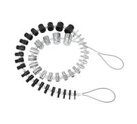 Nut and Bolt Thread Checker, Thread Pitch Gauge, 44 Male Female Thread Identification Tool, Screw Thread Gauge with 23 Inch and 21 Metric Gauges