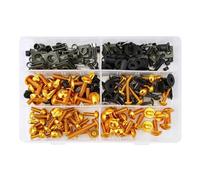 Nut and Bolts Kit Motorcycle Bolts Screw For SUZUKI GSR400 GSR600 V-Strom DL 1000/650 GSX-S750 SV650 GSXS1000 Fairing Bolts Kit Screws Nuts Fairing Screw Kit(Gold)