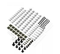 Nut and Bolts Kit Motorcycle Bolts Screw For SUZUKI GSXR 600 750 1000 K1 K2 K3 K4 K5 K6 K7 K8 K9 K10 190PCS Fairing Bolt Kit Windscreen Nuts Fairing Screw Kit(Silver)