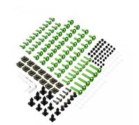 Nut and Bolts Kit Motorcycle Bolts Screw For SUZUKI GSXR 600 750 1000 K1 K2 K3 K4 K5 K6 K7 K8 K9 K10 190PCS Fairing Bolt Kit Windscreen Nuts Fairing Screw Kit(GREEN)