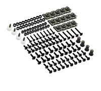 Nut and Bolts Kit Motorcycle Fairing Bolt Kit For Suzuki GSXR 600 1000 Bandit 1200 1250S V-Strom SV Hayabusa RG GS Katana 750 GSX TL 1000S 177pcs Fairing Screw Kit(Black)