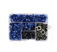 Nut and Bolts Kit Motorcycle Fairing Bolts For KAWASAKI KLE650 KLE For Versys 650 For NINJA H2 H2R H2SE H2SX SE SX ER6F ER6N ER 6N 6F Screws Nut Fairing Screw Kit(BLUE)