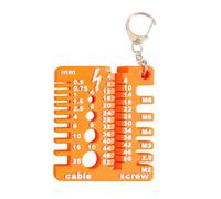 Nut and Drilling Bit Thread Checker Wire Screw Measuring Tool Screw Drilling Bit Gauge Portable Measuring Tool Easy to Use Gauge