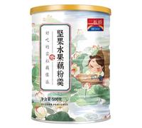 Nut and Fruit Lotus Root Powder Soup 500g/can, Brewing Nut and Lotus Root Powder Soup, Nutritious Breakfast Drink Instead of Porridge, Convenient and Instant Vegetable Soup (1 CAN)
