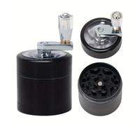 Nut and Hard Spice Grinder for Nutmeg Ginger Rock Salt and Peppercorn Hand Tools, Crushers(Nero)