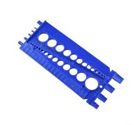 Nut and Thread Screws Measuring Gauge Tool for Drill Bit Compatibility Featuring Metric and Imperials Fastener Size (blue)