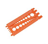 Nut and Thread Screws Measuring Gauge Tool for Drill Bit Compatibility Featuring Metric and Imperials Fastener Size (orange)